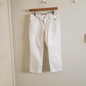 GAP original low rise cropped white jeans